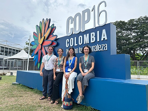 iDiv researchers at COP16 in Cali, Colombia (Picture: iDiv)