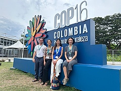 iDiv-Wissenschaftler und -Wissenschaftlerinnen bei der COP16 in Cali, Kolumbien (Bild: iDiv)