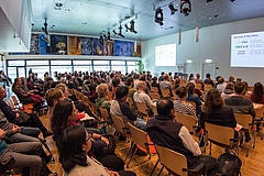 iDiv General Members Assembly at UFZ Kubus (Photo: Stefan Bernhardt, iDiv)