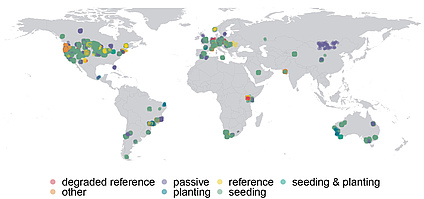 Current sites within the Global Restore Project. Thanks to all data contributors that are part of this project so far! Figure by Emma Ladouceur