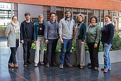 Die Workshop-Teilnehmenden (von links): Anett Richter, Steffen Klotz, Andrea Sieber, Jörg Zabel, David Ziegler, Susanne Hecker, Didone Frigerio, Victoria Miczajka-Russmann (Foto: Stefan Bernhardt).